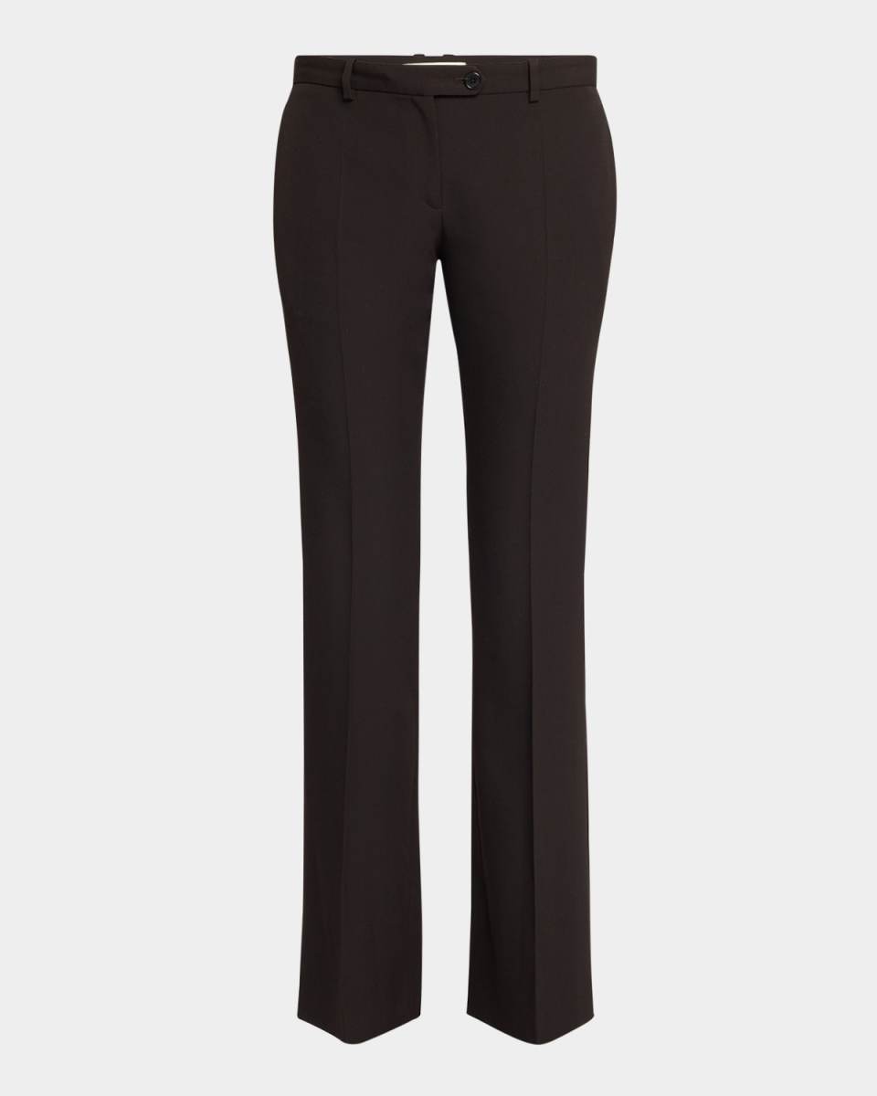 Ali Straight-Leg Wool-Silk Pants